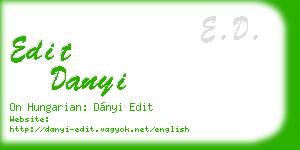 edit danyi business card